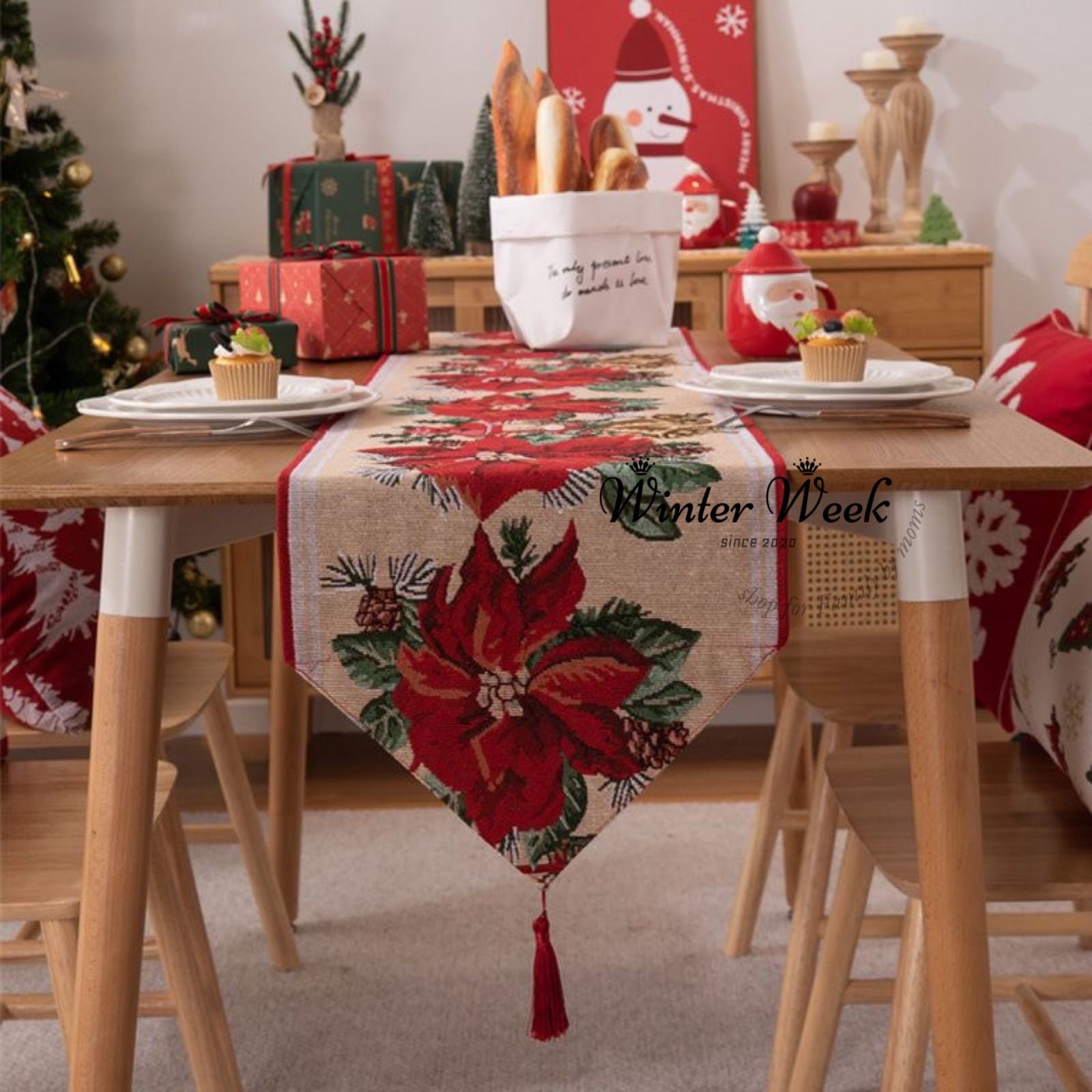 スウェーデン 北欧 クリスマス センタークロス ヴィンテージ 赤×黒