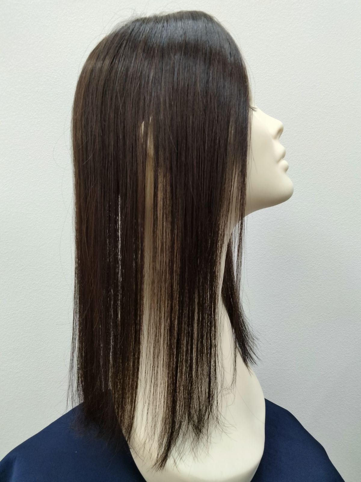 ヘアラボオリジナル ヘアピース LUNA 人毛ミックス ダークブラウン FORTGASGNV_COM_BR