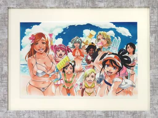 中古】セル画・原画 付属品付)『BLEACH』額装高精細複製原画 No
