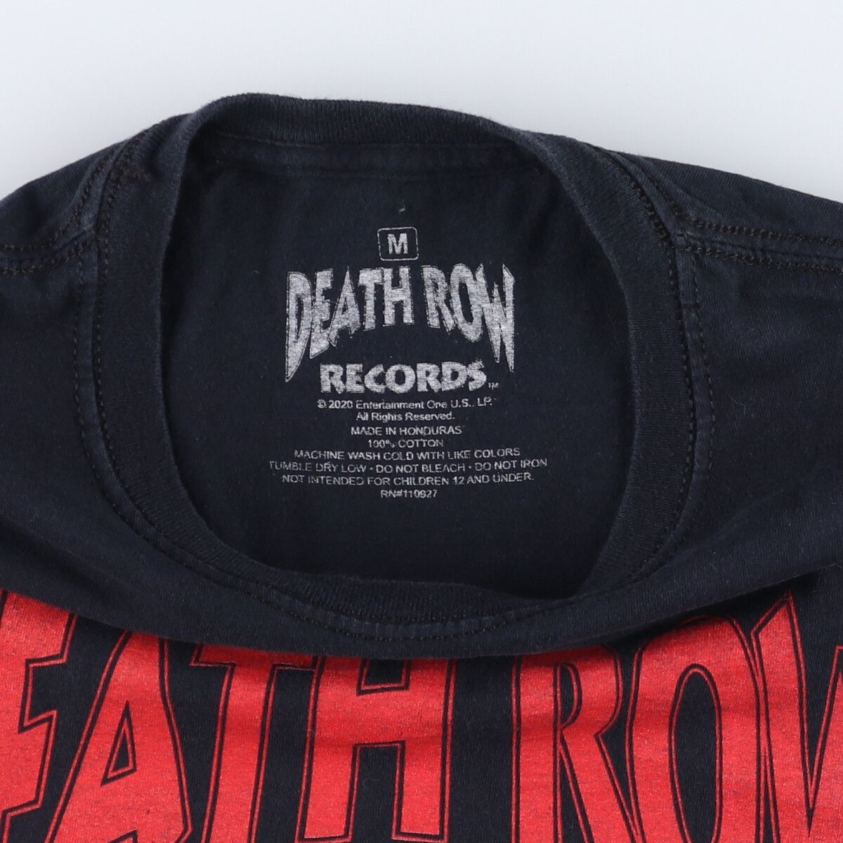 DEATH ROW RECORDS Tシャツ Lサイズ Death Row Records - Record Label Logo (Red) - Mens T Shirt