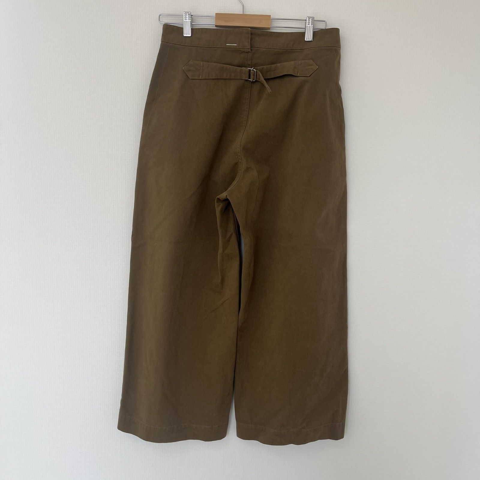 MHL】マーガレットハウエル ワイドパンツ ボトムス ブラウン サイズⅢ 