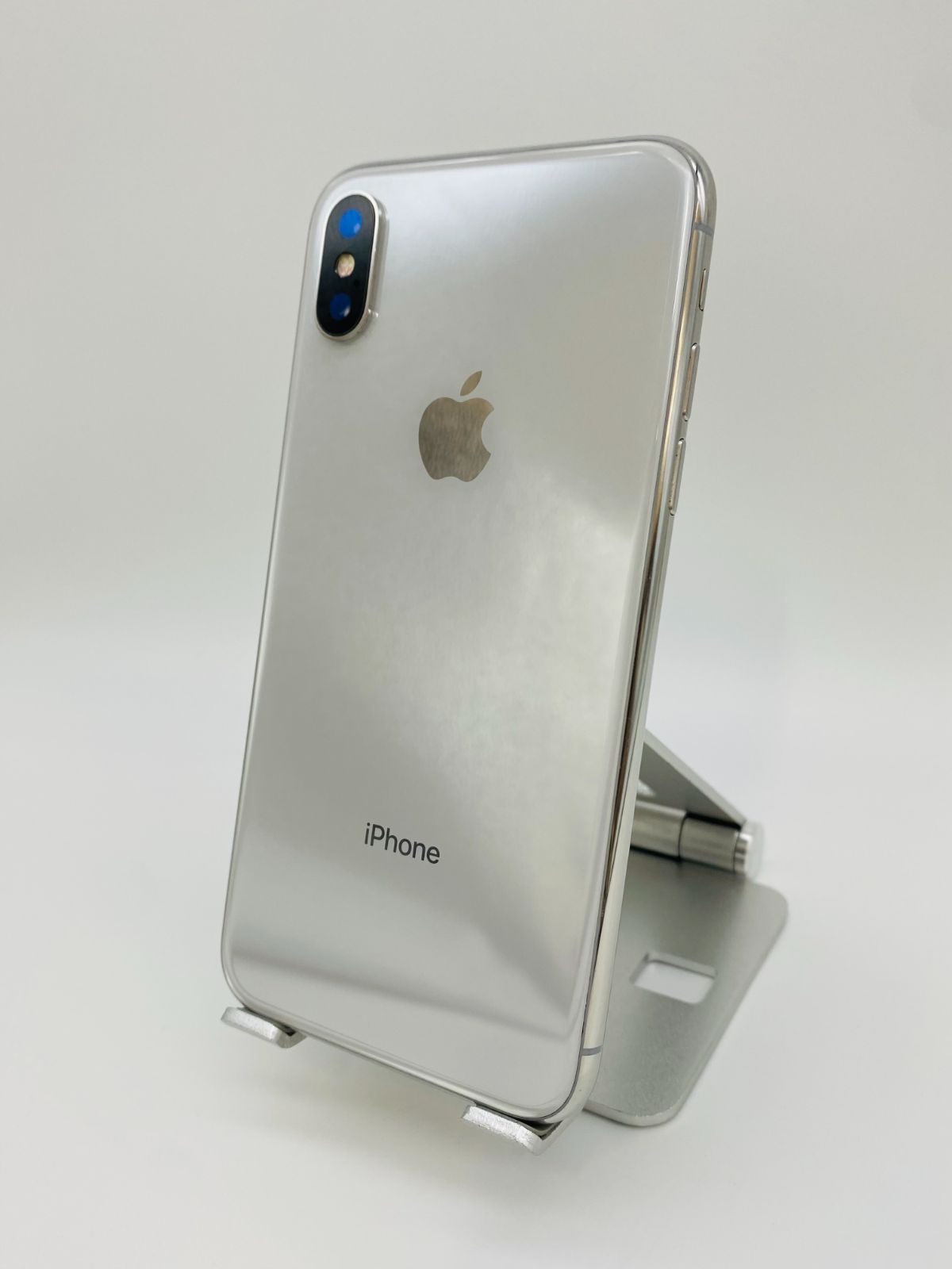 050 ☆美品☆iPhoneX 256GB シルバー/シムフリー/大容量3100mAh新品