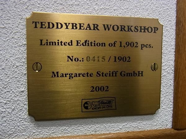 □極美品□ Steiff シュタイフ 038907 テディベア ワークショップ 2002