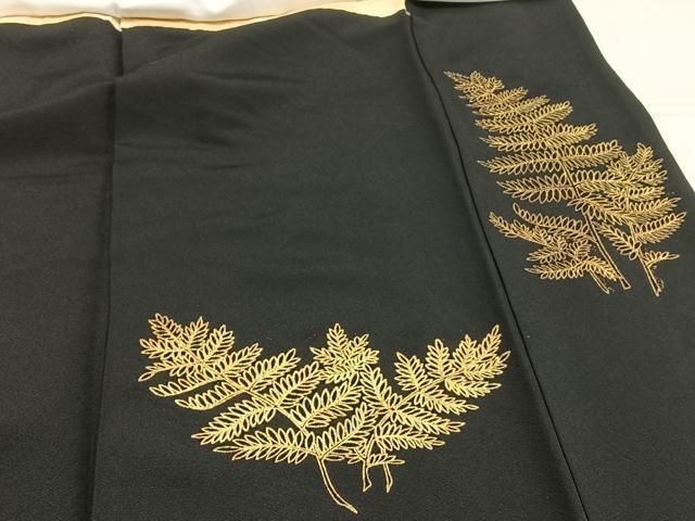 平和屋着物□豪華黒留袖 枝梅文 松坂屋扱い 正絹 逸品 CAAU7105ua