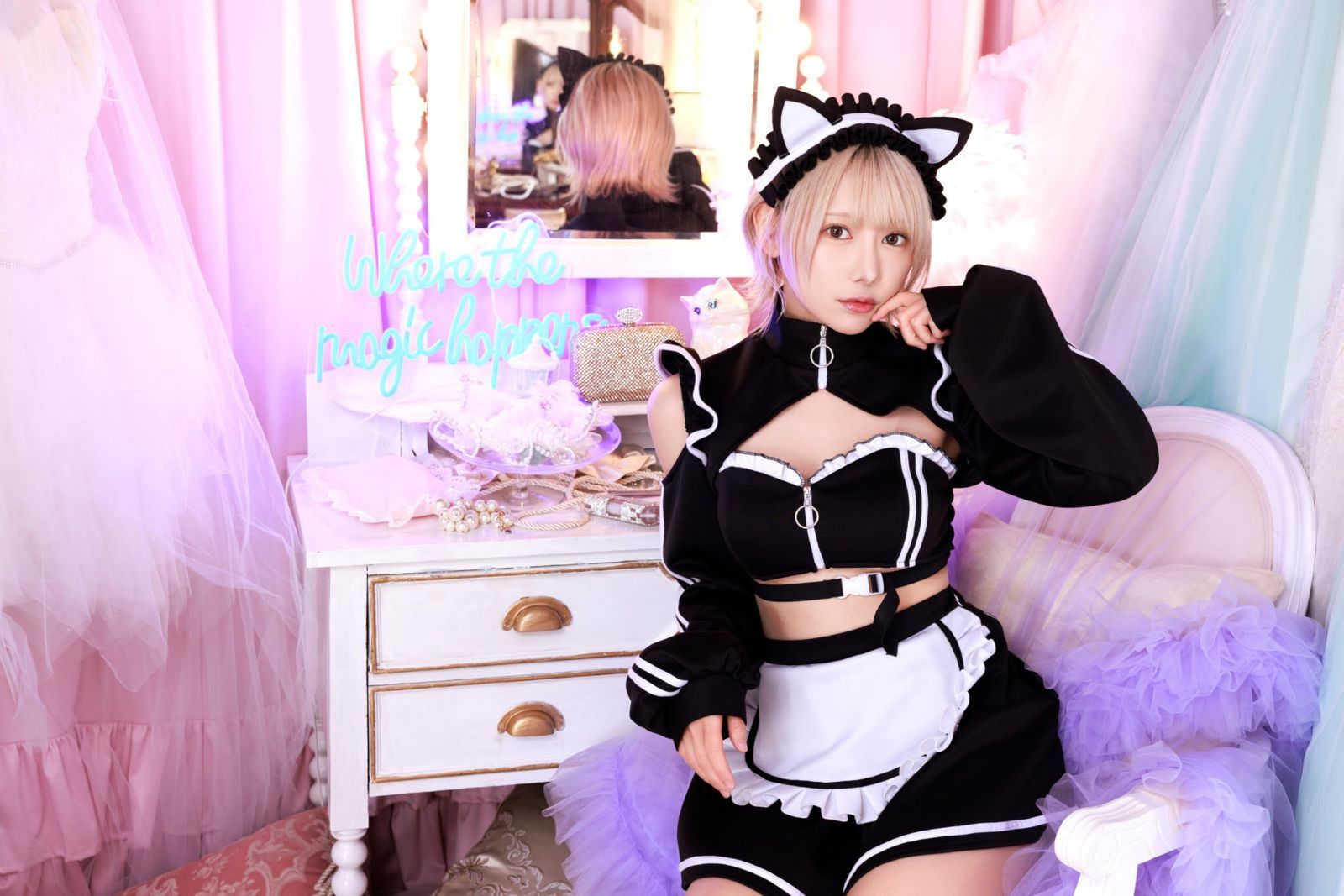 ハロウィン 猫耳ジャージメイド