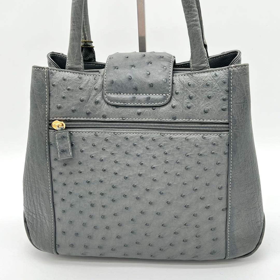 JRA・美品】オーストリッチ エキゾチック ハンドバッグ トート