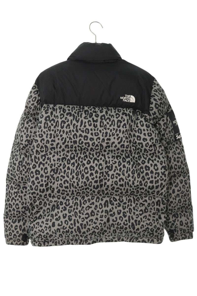 THE NORTH FACE ダウンジャケット ヒョウ柄 中古 シュプリーム ×ノースフェイス THE NORTH FACE 11AW Nuptse Down