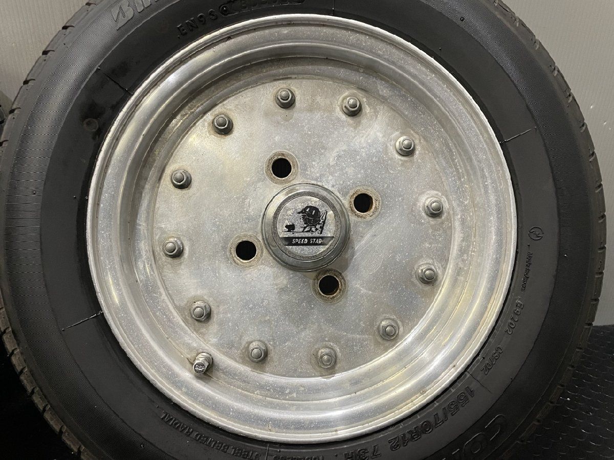 旧車ホイール【BS 155/70R12】夏タイヤ【スピードスター マーク1 12 