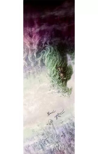 雑貨　誘いの森 烈日の黄金郷 アートボード 「メイドインアビス展～挑む者たちの軌跡～」 中古】雑貨 誘いの森 烈日の黄金郷 アートボード 「メイドイン