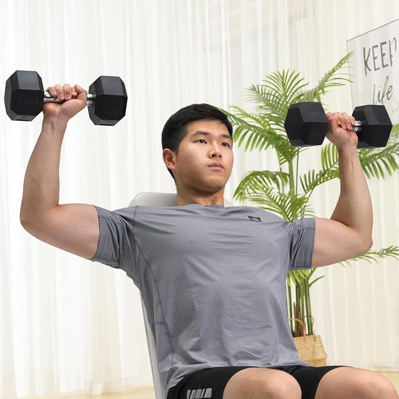 10kgダンベル RITFIT PVC製 六角型ダンベル5kg/10kg/15kg/20kg/25kg 筋トレ