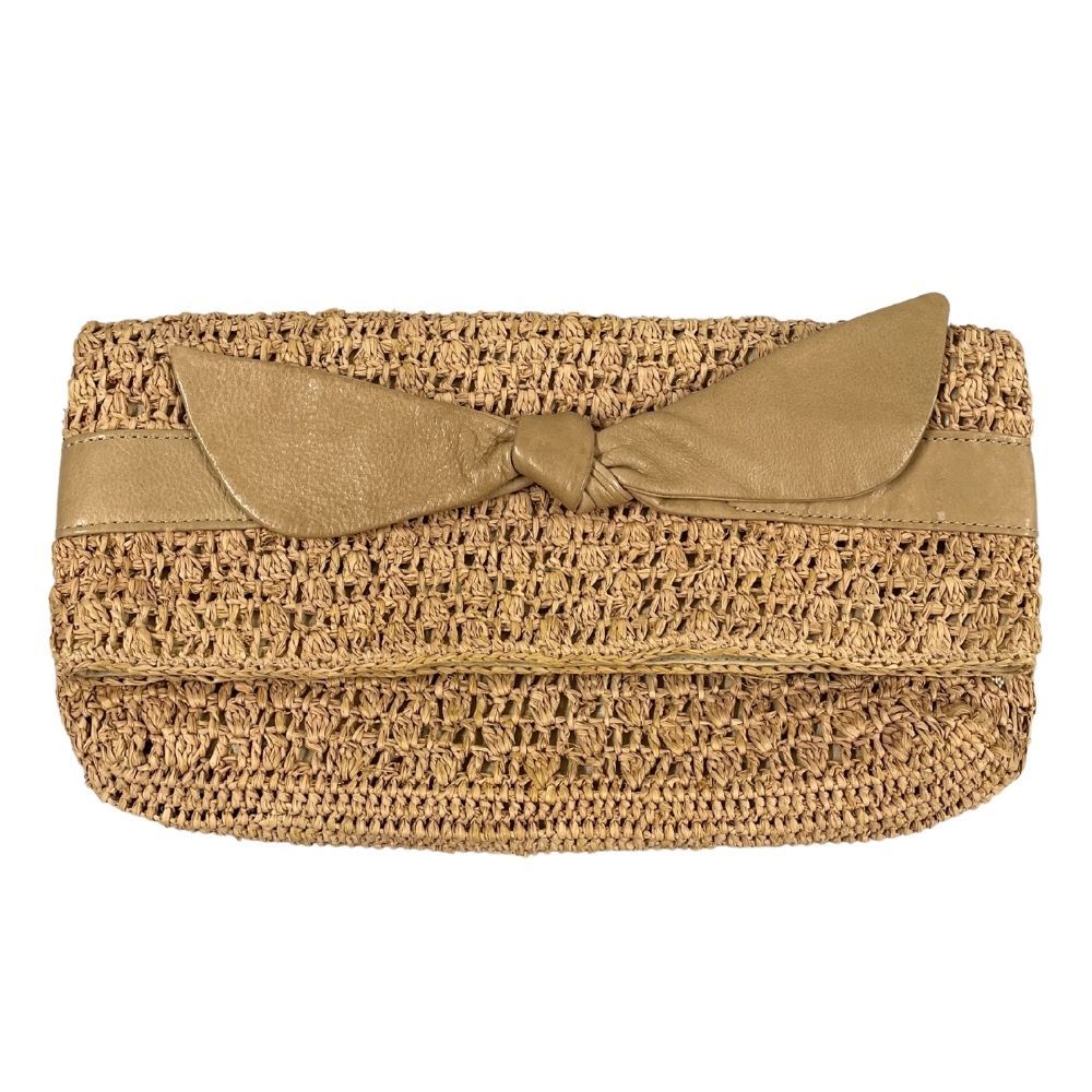 HELEN KAMINSKI ヘレンカミンスキー ラフィア ハンドバッグ ベージュ  