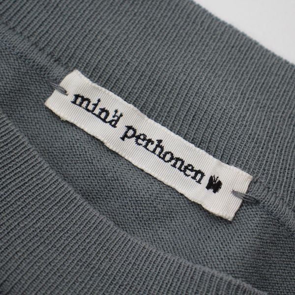 mina perhonen ミナペルホネン ranta ニットプルオーバー 36/グレー
