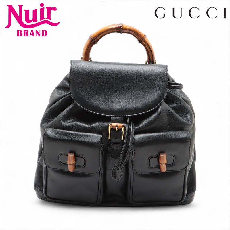 GUCCI グッチ リュック・デイパック バンブー レザー - メルカリ