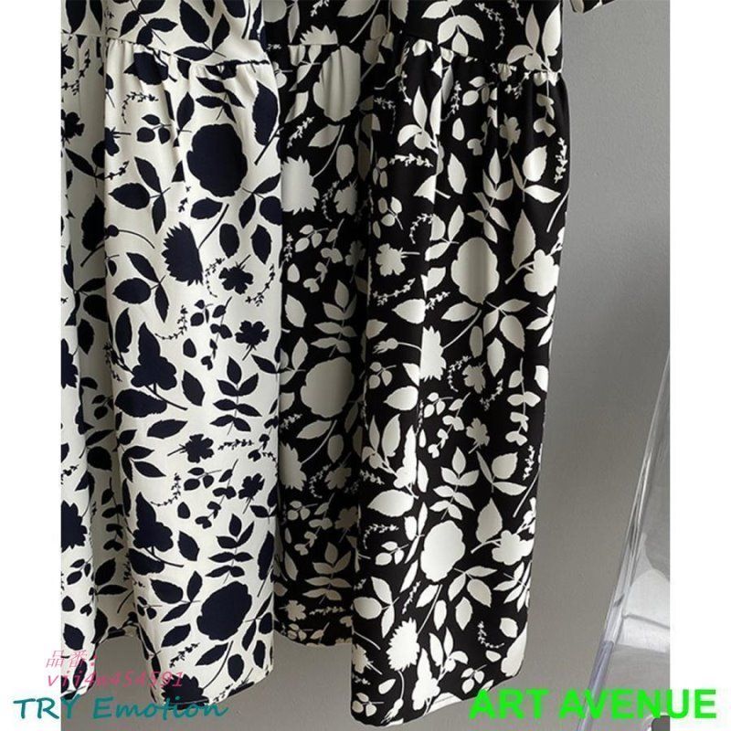 【送料無料】 花柄ワンピース スクエアネック レトロ vii4w454591