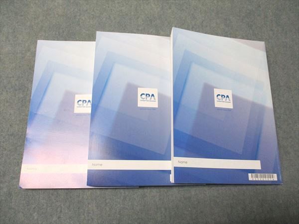 CPA会計学院 公認会計士講座 財務会計論 理論 テキスト1〜3 2025/2026年合格目標 未使用 計3冊 058R4D CPA会計学院 公認会計士講座 財務会計論 理論 テキスト1～3 2025