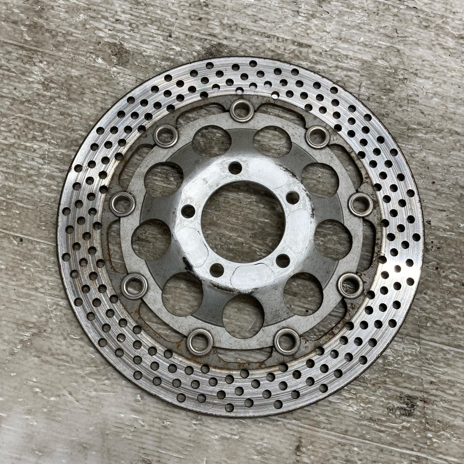 GSX-R400R 純正 リアブレーキディスクローター 曲がり無し GK76A♪ SUZUKI GSX-R400 リアディスクローター スズキ スズキ GSX-R400