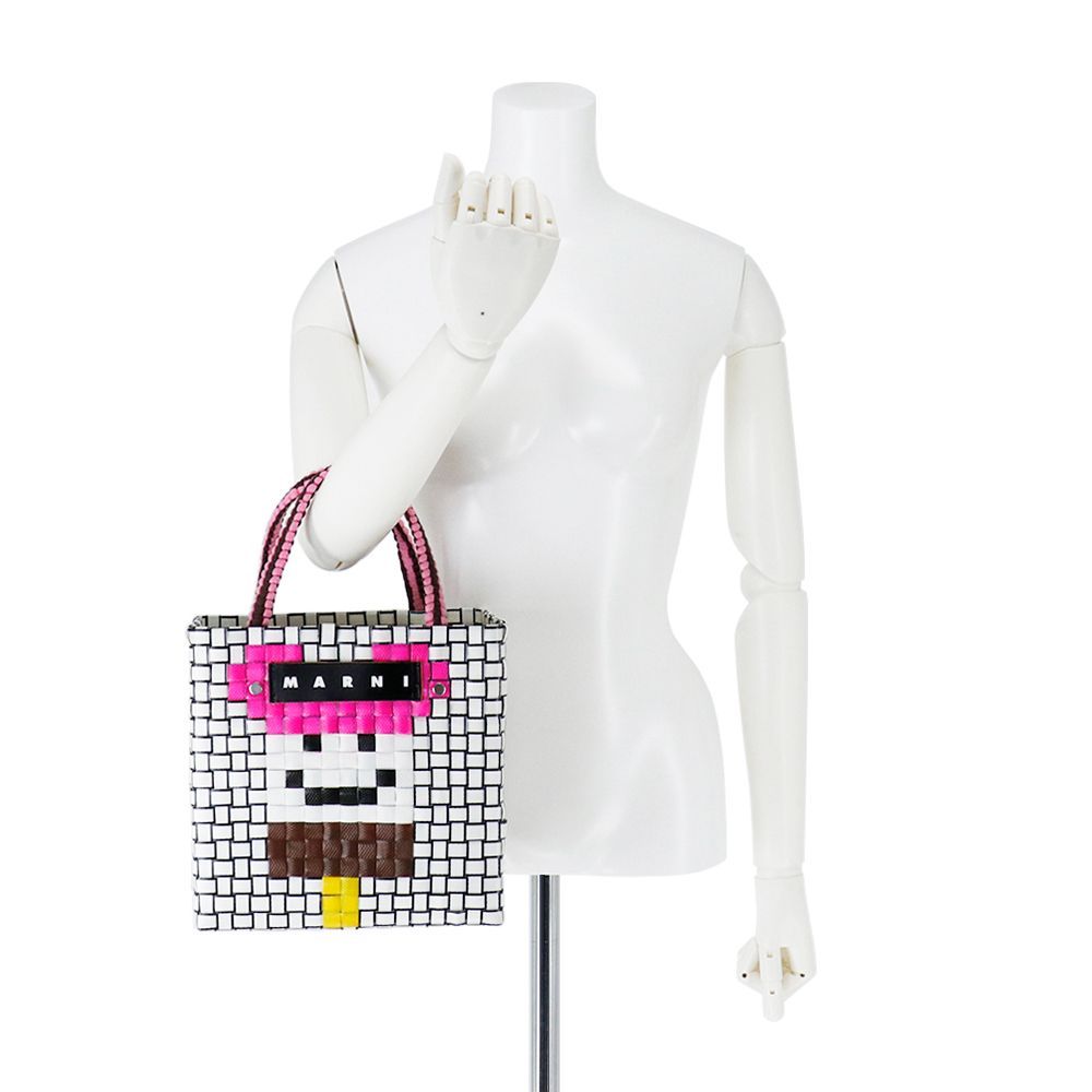MARNI ジャージーバスケット アイボリーブラック MARNI