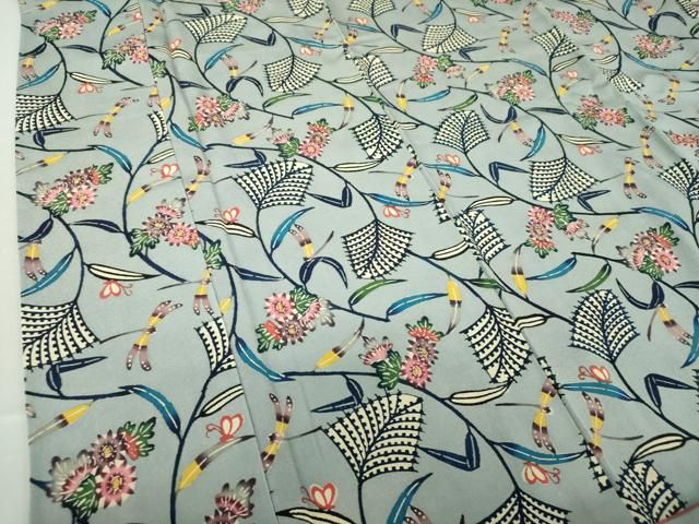 平和屋着物○大変加工の良い総絞り小紋 正絹 逸品 CAAU2930yc 平和屋