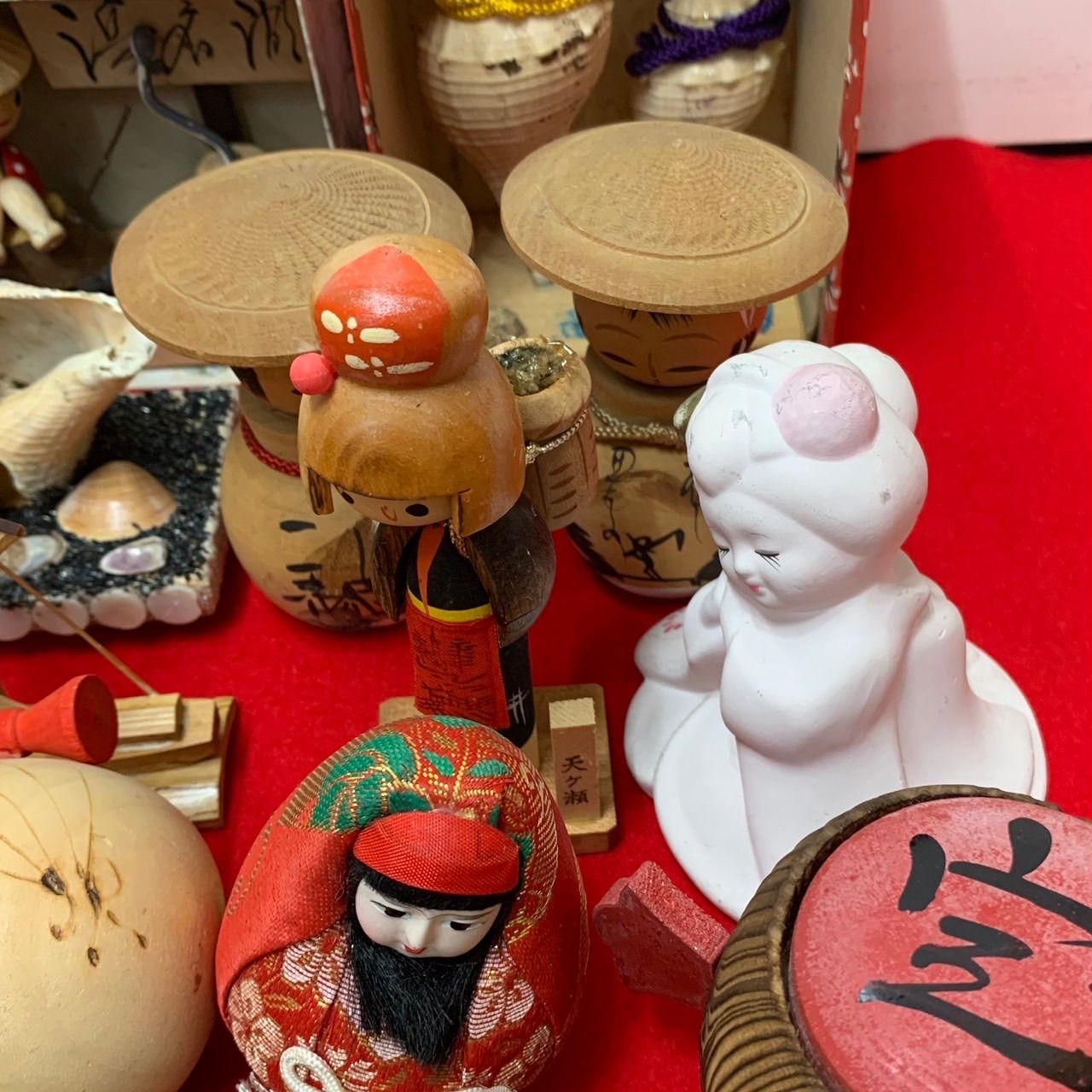 民芸品 こけし 木彫り お土産 置物 まとめ売り 35個 昭和レトロ