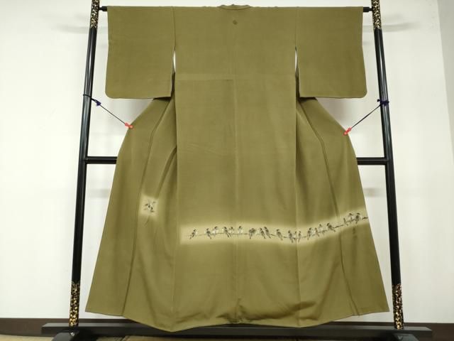 平和屋着物●豪華色留袖 作家物 雀 暈し染め 正絹 DAAY5143ud