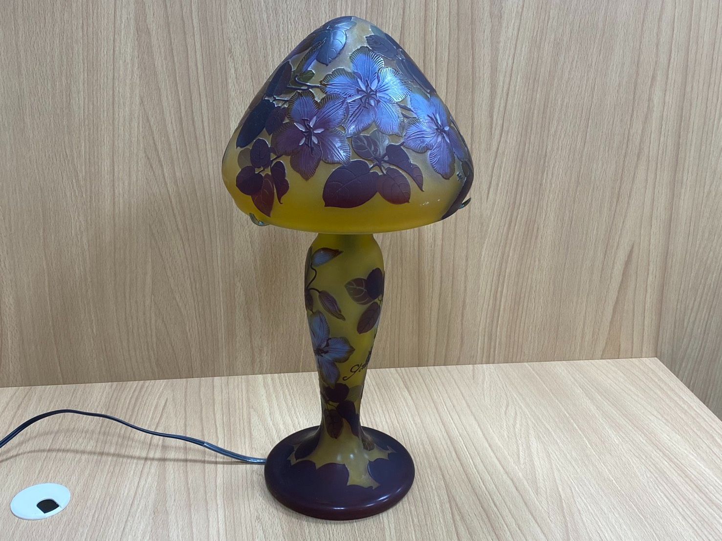 10％クーポン使用可 SP アンティーク製品 ガレ風 TIP ルーマニア 2灯ライト 43ｃｍ