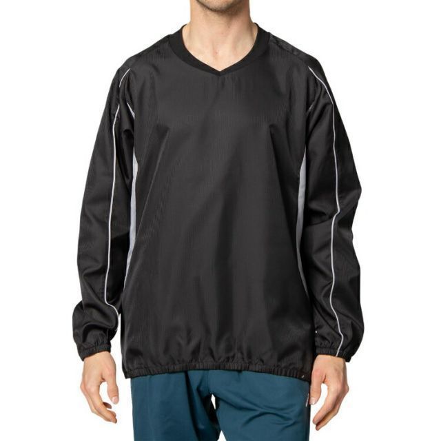 asics アシックス PISTE JACKET Pブラツク S 2103A010 1 | スポーツ スポーツウェア サッカー フットサル ピステジャケット 長袖 ロングスリーブ ジャージ 防風性 ストレッチ素材 メンズ フィットネス 