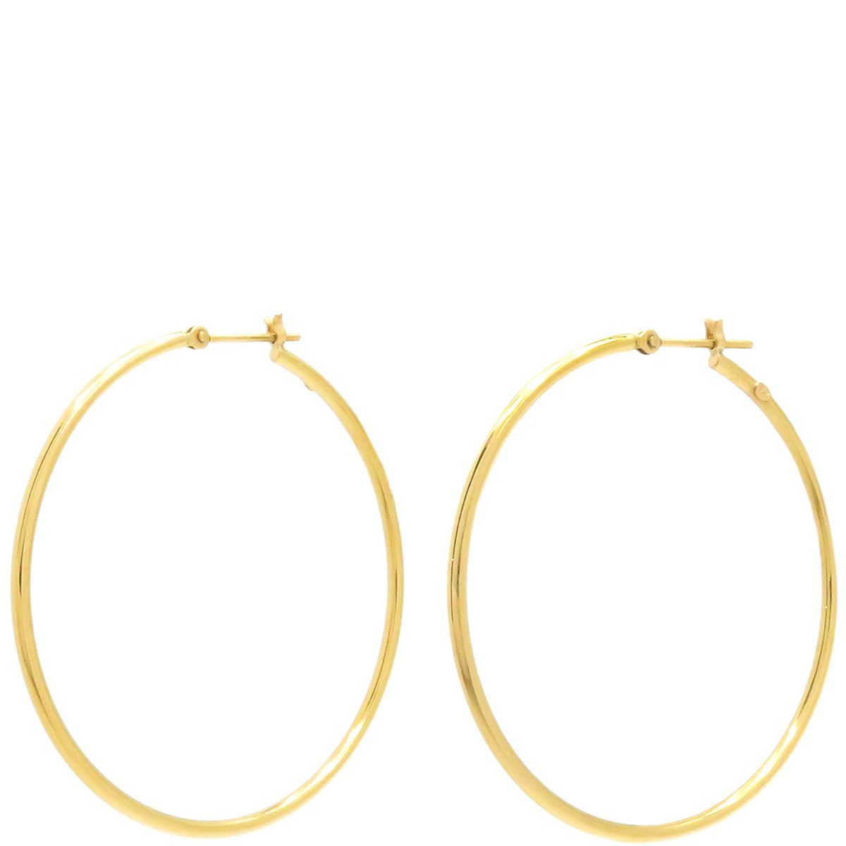 スタージュエリー STAR JEWELRY ピアス ラウンド フープピアス K18YG 