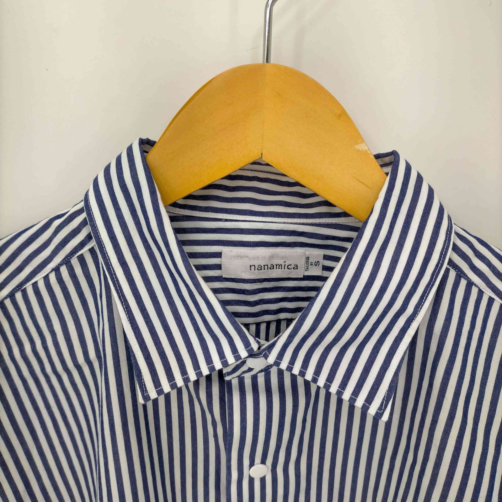 ナナミカ nanamica Regular Collar Stripe Wind Shirt メンズ S - メルカリ