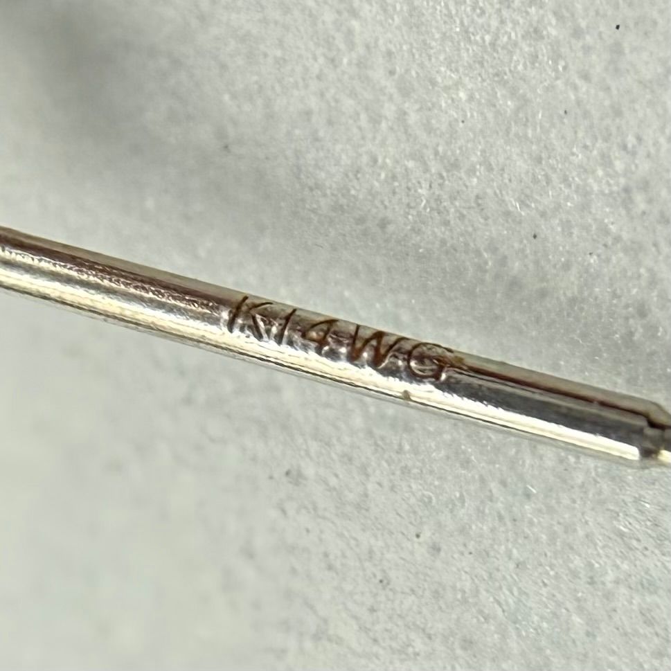 今月限定 K14WG アクアマリン ピアス／ダンシングストーン 0.93g