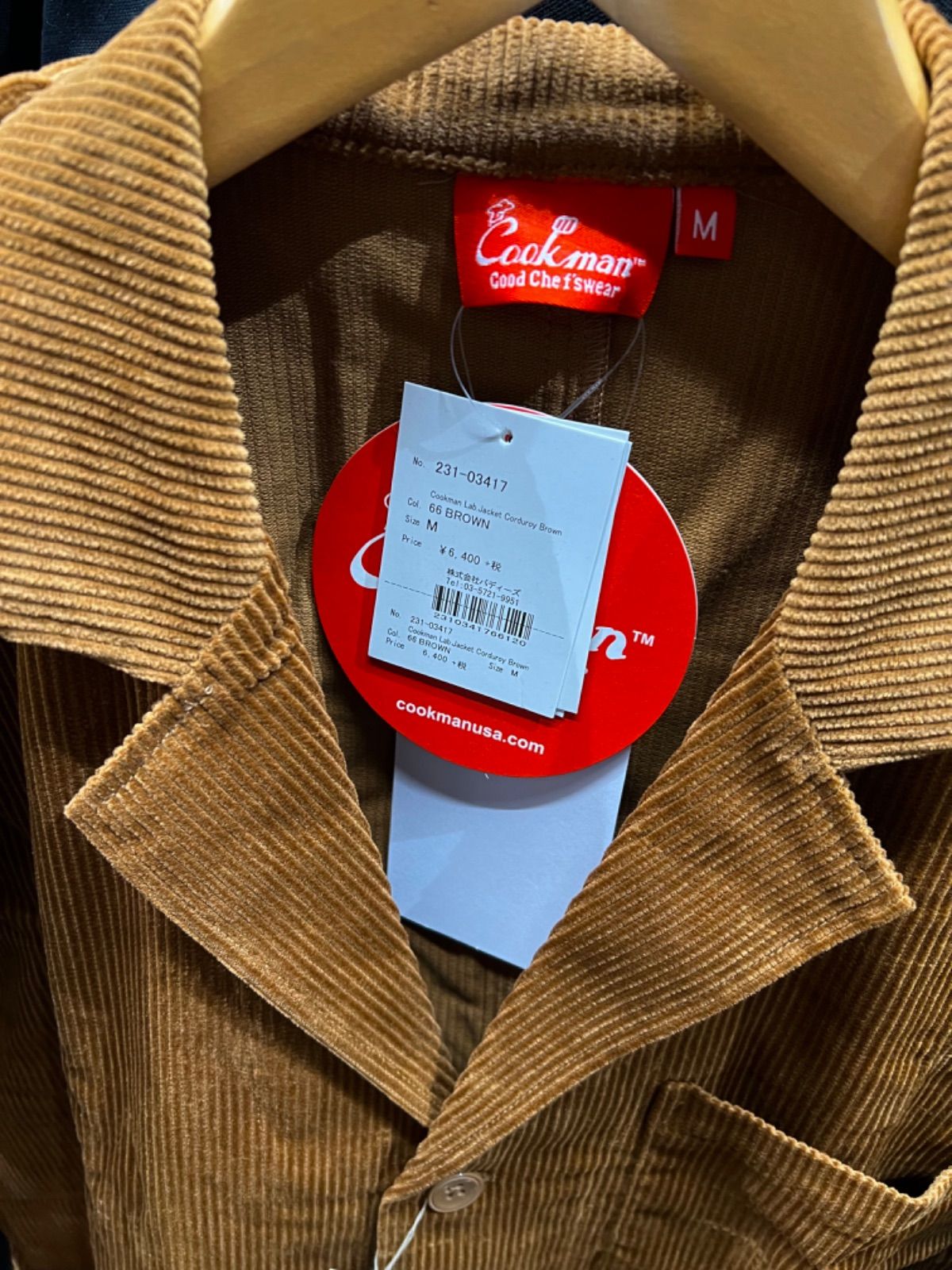 cookmanクックマン⚫︎シェフジャケット コーデュロイ ジャケット 