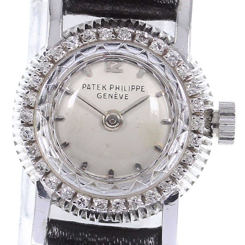 訳ありパテックフィリップ PATEK PHILIPPE 3006/2 K18WG 手巻き メンズ_751453