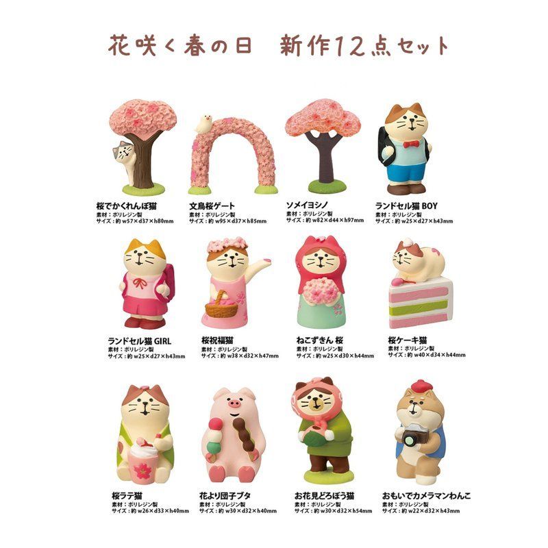 コンコンブル 桜咲く春の日 2023 文鳥桜ゲート concombre まったり