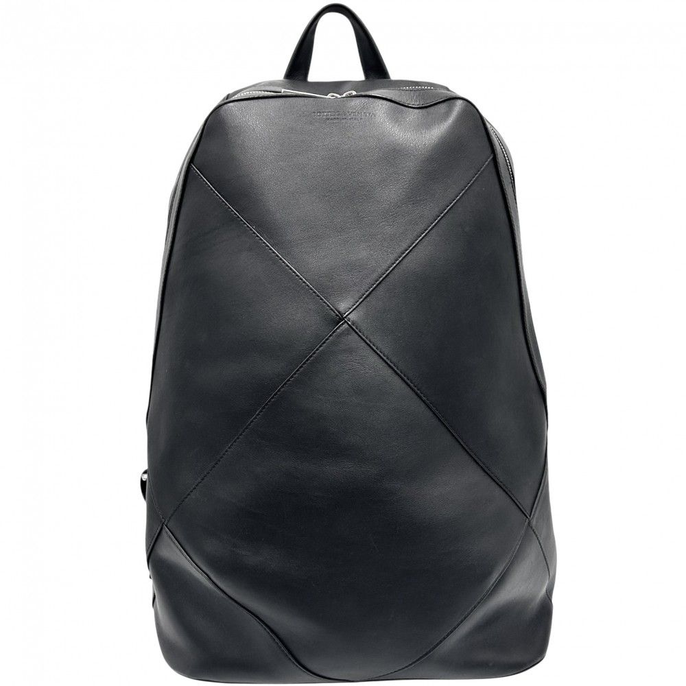 ブラック パッチワークリュックBottegaVenetaボッテガリュック