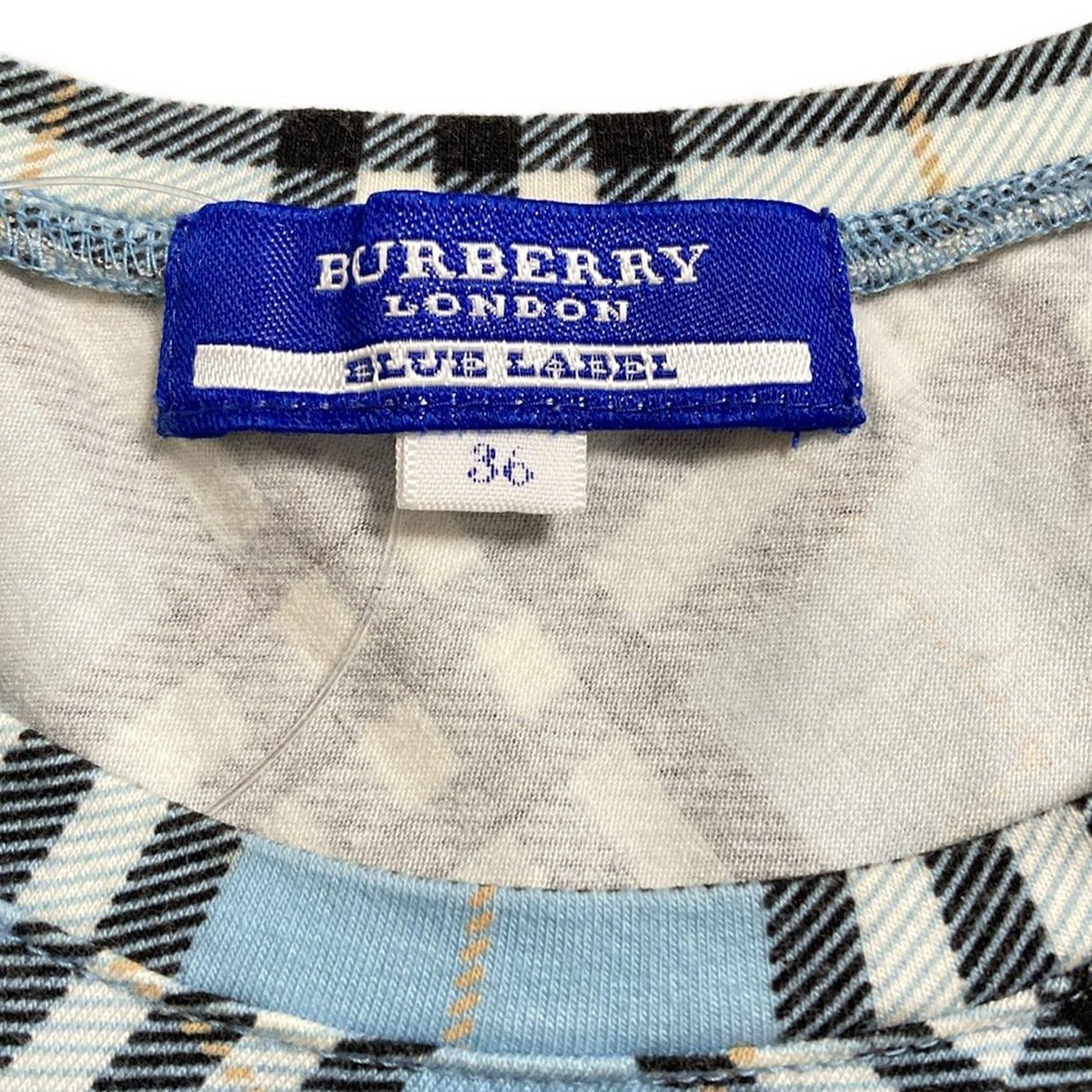 最新人気 Burberry Blue ノースリーブ Label(バーバリーブルーレーベル) カットソー(半袖/袖なし)