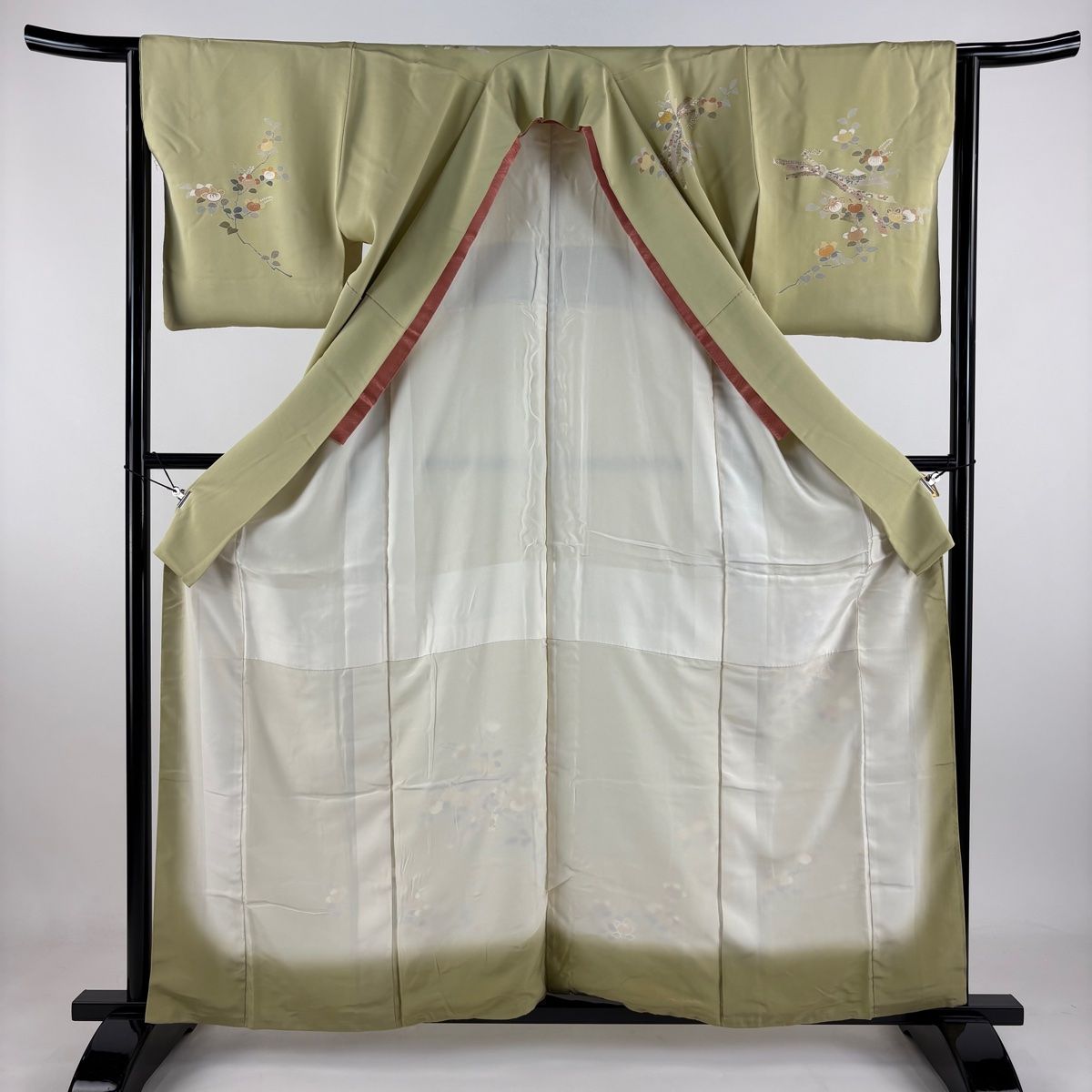 風炉先屏風 鼠の嫁入 布張り 美品 桑縁 屏風 茶道具 衝立 間仕切り