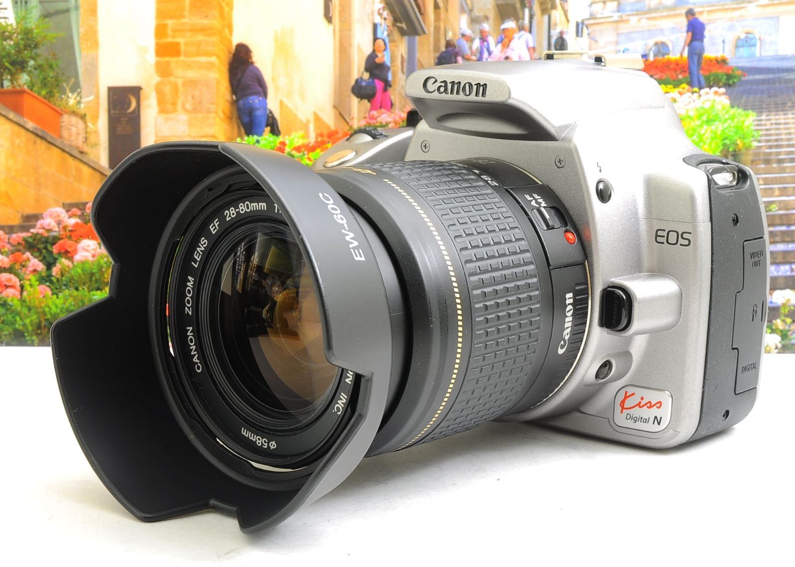 キャノン レンズセット Canon EOS Kiss Digital N 一眼デビューに最適