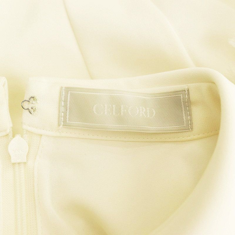 セルフォード CELFORD 切替ブラウス CWNT241082 ベージュ サイズ：36 CELFORD(セルフォード) 切替ブラウスCWNT241082 CWNT241082