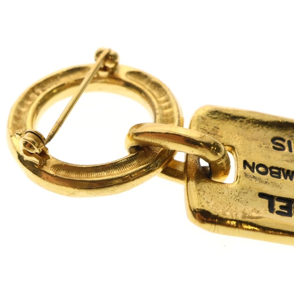 美品☆シャネル☆31RUE CAMBONカンボンブローチ ゴールド×グリーン CHANEL シャネル ひし形 31 RUE CAMBON カンボン ココマーク