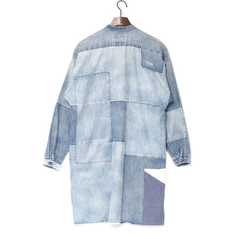 POLO RALPH LAUREN ポロ ラルフローレン ワンピース サイズ4 160 88 A Denim Patchwork デニム パッチワーク チュニック エイジング加工 ブランド古着 RA 1467