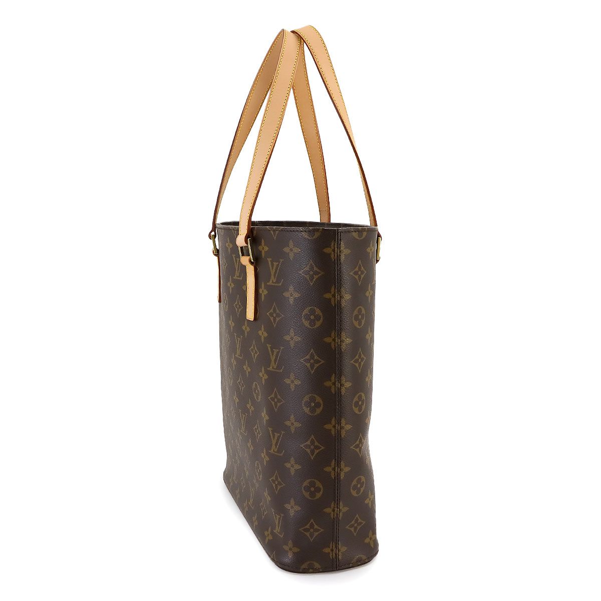 新品同様 ルイ ヴィトン LOUIS VUITTON モノグラム ヴァヴァン GM トート バッグ ブラウン M51170 ゴールド 金具 90233762