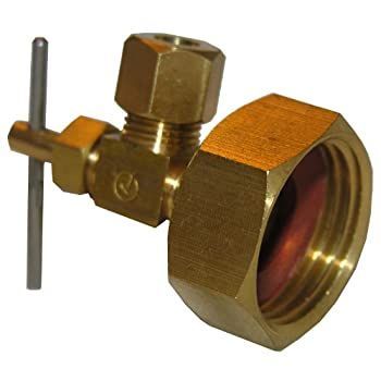 LASCO 17-8385 3/4 Female Garden Hose Thread by 1/4-Inch Compression Needle Valve Brass Adapter by LASCO