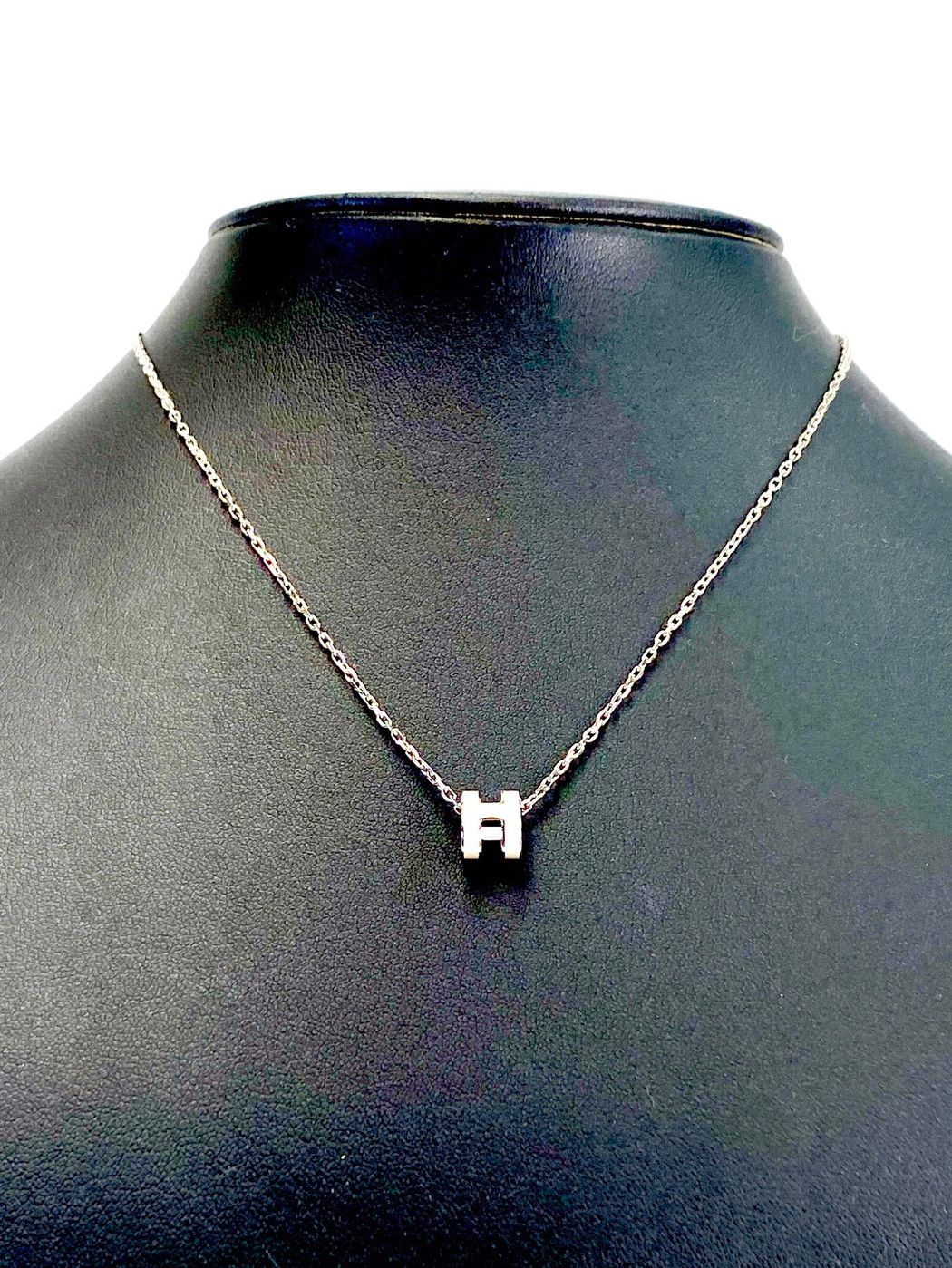 HERMES エルメス ミニポップH ネックレス マロングラッセ