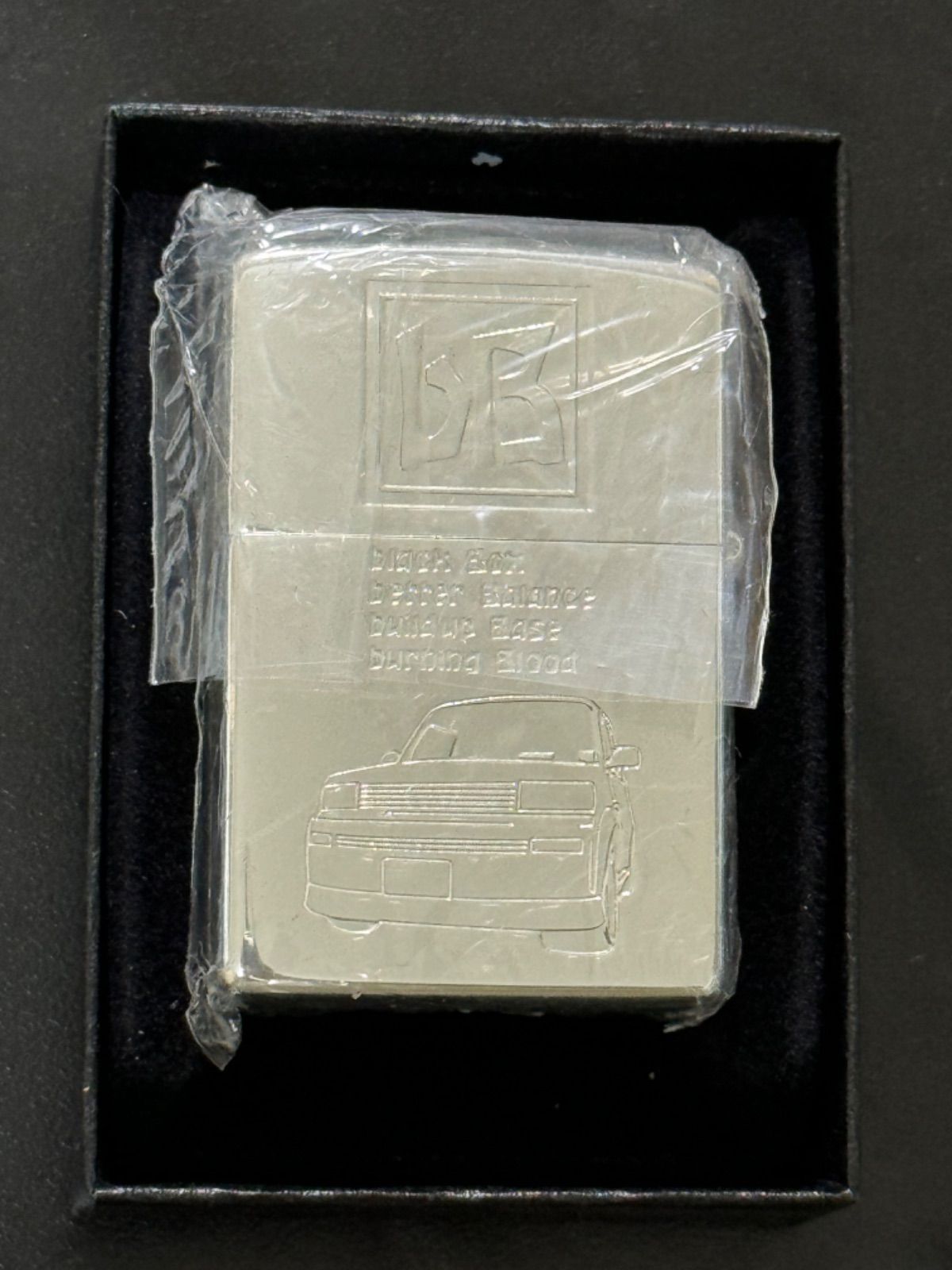 zippo bB Powered by TOYOTA 立体メタル 両面デザイン 年代物 1999年製 