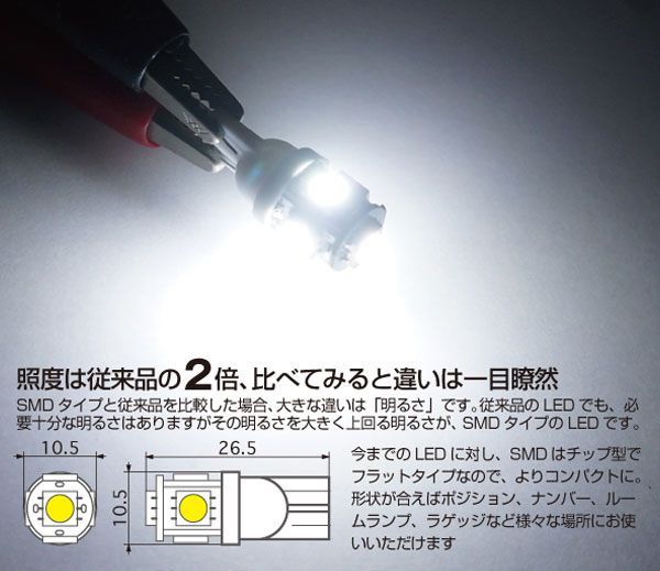 お試し価格 L500/510系 ミラモデルノ LED ポジション ナンバー 4点