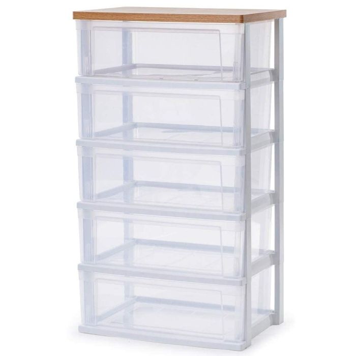 5営業日で発送 IRISOHYAMA アイリスオーヤマ ウッドトップチェスト NSW-545WT フレンチオーク クリア