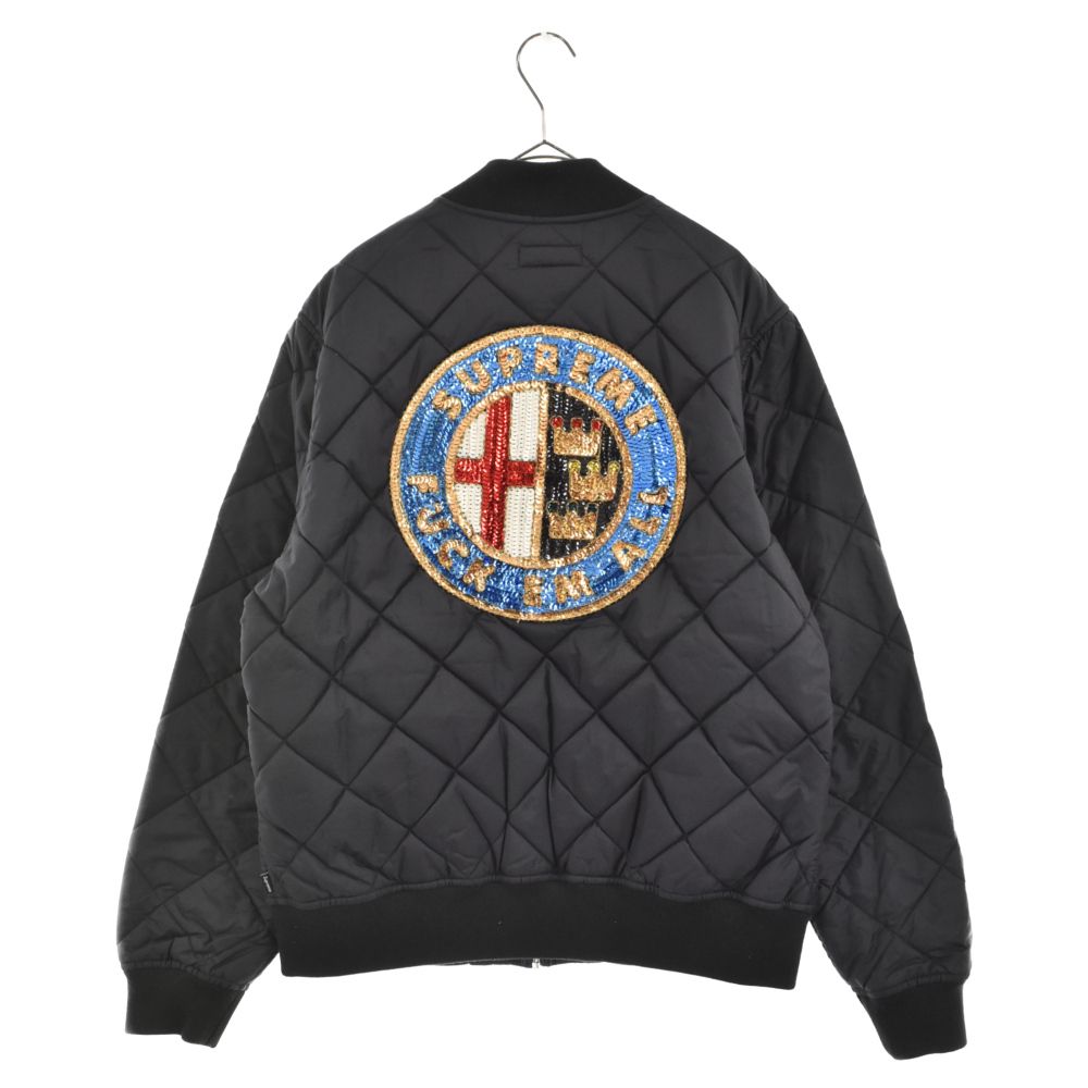 SUPREME (シュプリーム) 16SS Sequin Patch Quilted Bomber Jacket