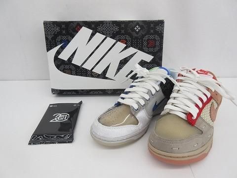 ナイキ NIKE ×クロット CLOT ダンクロー ワットザクロット FN0316-999 23.5cm ブラウン ブラック レディース