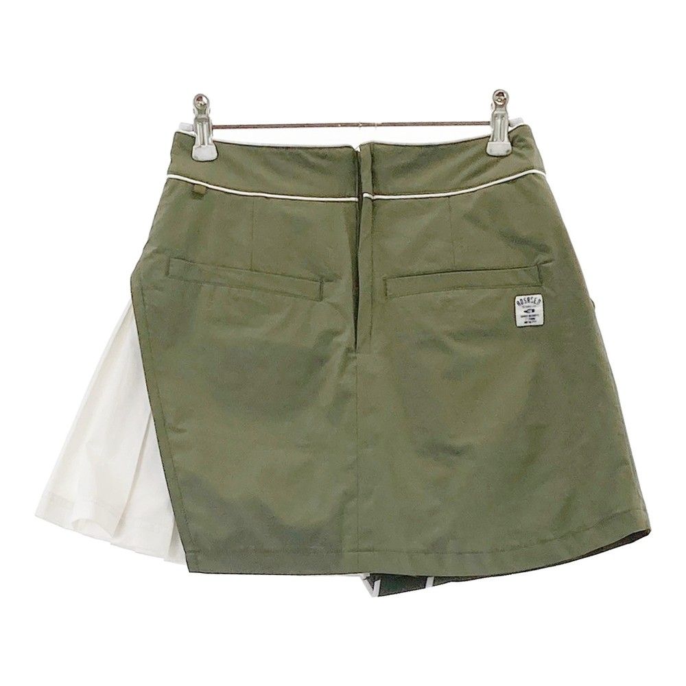 ロサーセン　カーキ後ろプリーツスカート ロサーセンカーキ後ろプリーツスカート