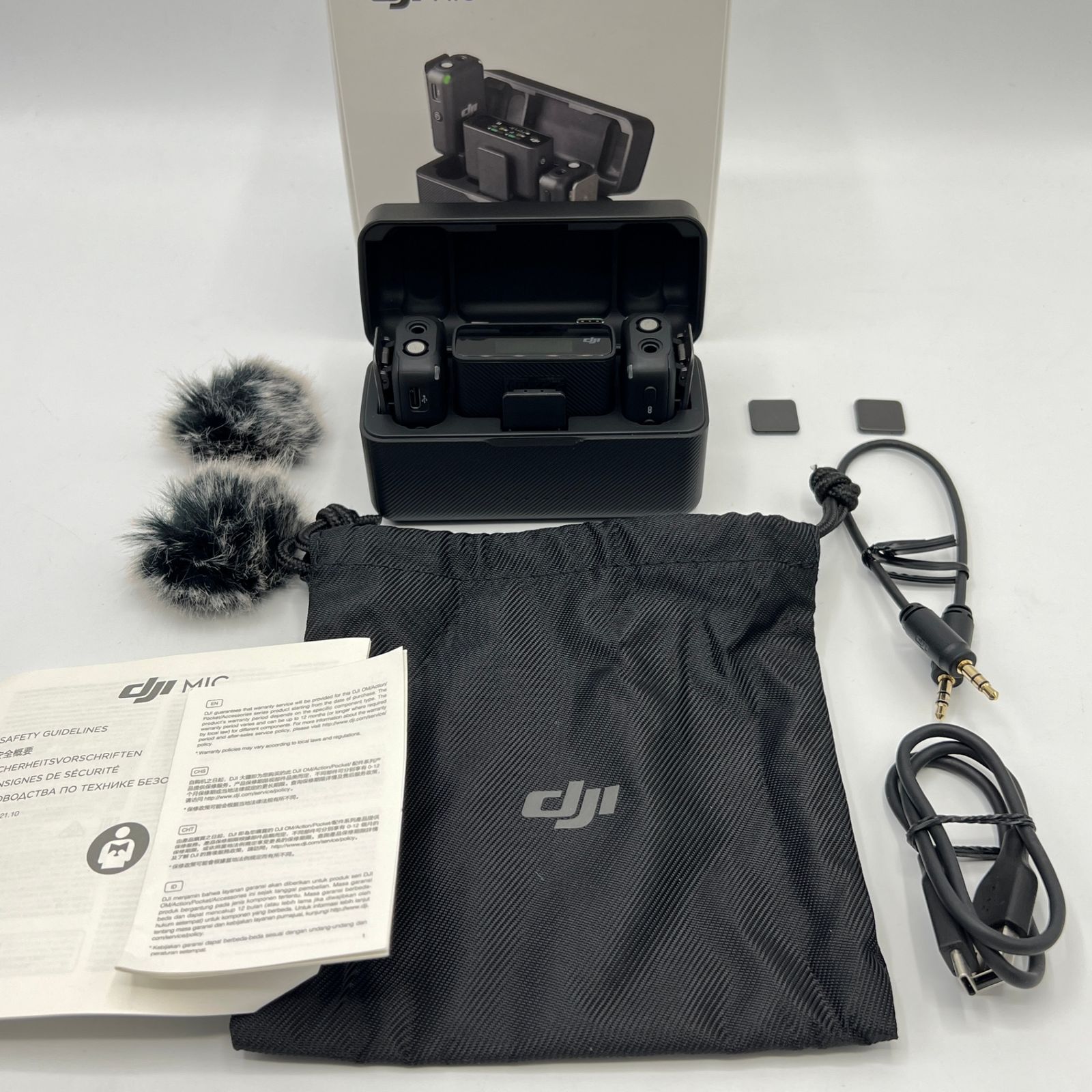DJI Mic MICFCC ワイヤレスマイク トランスミッター×2 レシーバー 充電ケース