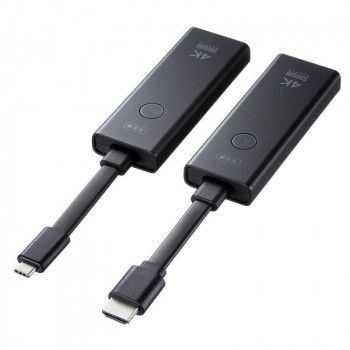 サンワサプライ 4K対応ワイヤレスHDMIエクステンダー Type-C接続用 VGA-EXWHD12C